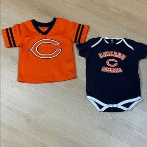 NFL Kids CHICAGO BEARS Jersey & One Piece Set - Orange & Navy